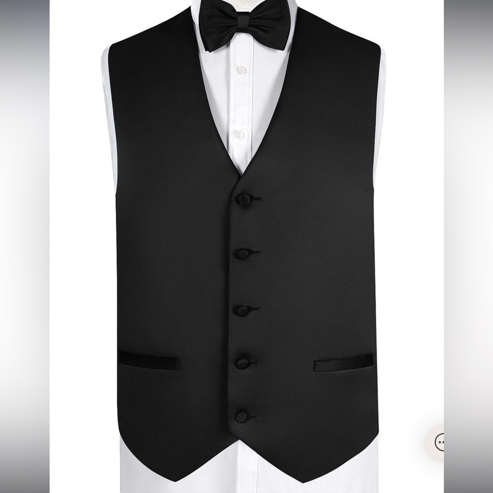 MATTE SATIN VEST BLACK